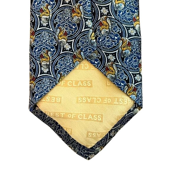 Mens Blue and Yellow Robert Talbott by Nordstrom Tie - Picture 6 of 6